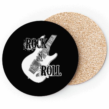 Discover Rock and Roll Electric Guitar Design Coasters