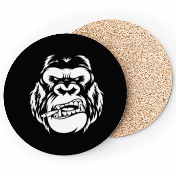 Discover Bold Gorilla Reflection Design Coasters