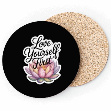 Discover Inspirational Lotus Floral Affirmation Coasters