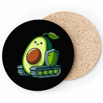 Discover cute avocado tank Coasters
