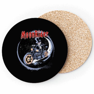 Discover Moonrider Skeleton on Motorcycle Coasters