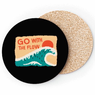 Discover Sunset Wave Inspirational Design Coasters