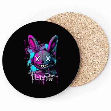 Discover Graffiti Bunny Teeth Streetwear Coasters