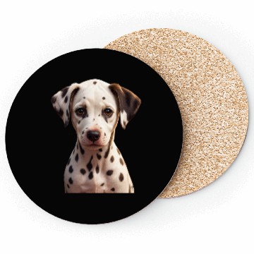 Discover Dalmatian Puppy Portrait on Coasters