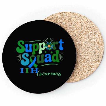 Discover Support Squad IIH Awareness Design Coasters