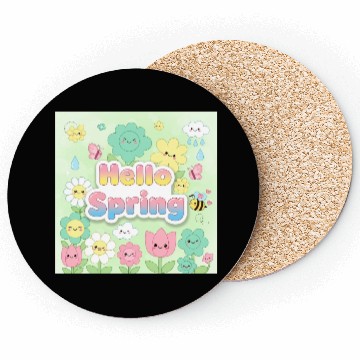 Discover Hello Spring Coasters