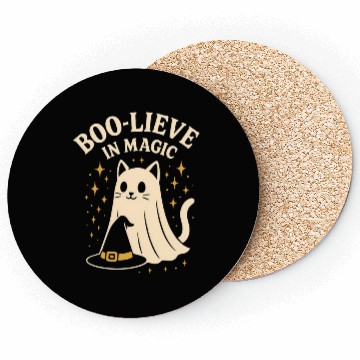 Discover Enchanting Cat in Magic Costume Coasters
