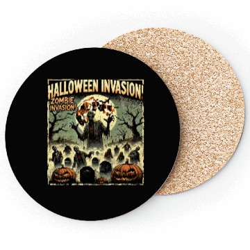 Discover Halloween Zombie Invasion Coasters