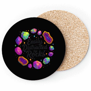Discover Vibrant Cosmic Ruby Crystal Art Coasters