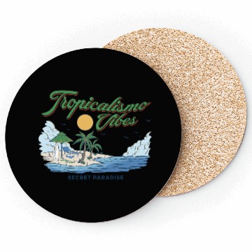 Discover Tropical Island Escape Design Coasters