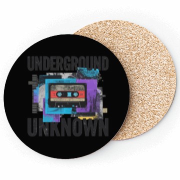 Discover Underground Cassette Tape Urban Art Coasters