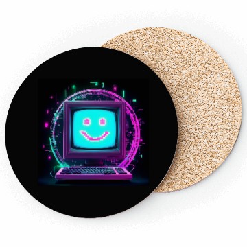 Discover Retro Digital Computer Design Coasters