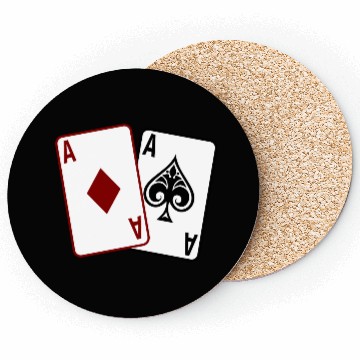 Discover Poker Cards Coasters