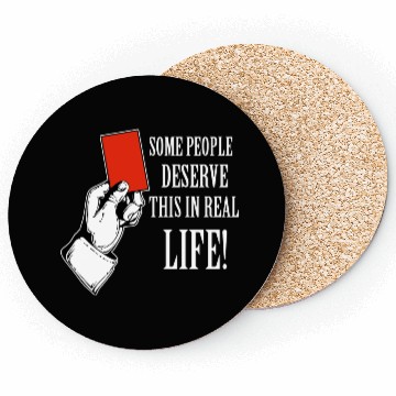 Discover Red card funny designs Coasters