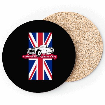 Discover Classic Austin-Healey script and illustration Coasters