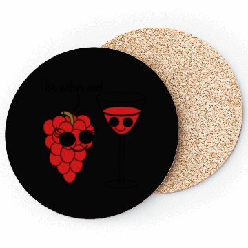 Discover "I like mature men" Grape / Wine Vector Design Coasters