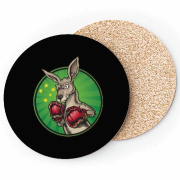 Discover Boxing Kangaroo Coasters