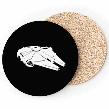Discover Millennium Falcon White Coasters