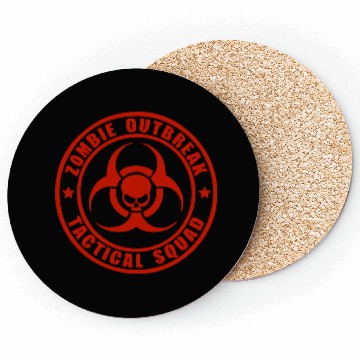 Discover Zombie Outbreak Tactical Squad Coasters