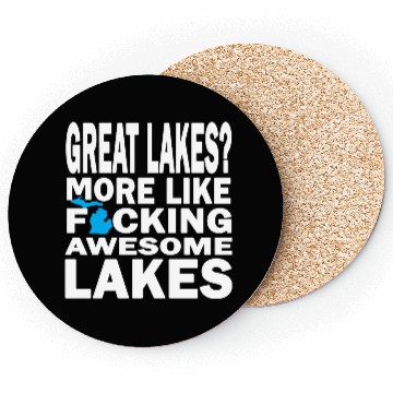 Discover Funny Great Lakes Awesome Humor Apparel Clothing Coasters