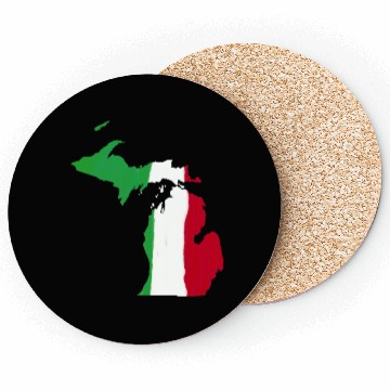 Discover Michigan Italian Italy Flag Pride Coasters