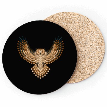 Discover Beadwork Great Horned Owl Coasters