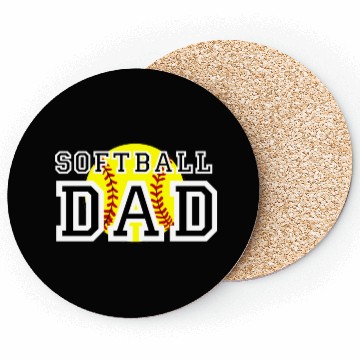 Discover Softball Dad Coasters