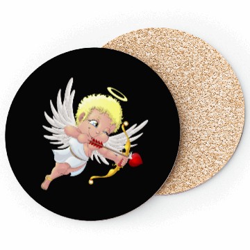 Discover cupid with a halo Coasters