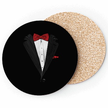 Discover bow tie sear sucker tuxedo Coasters