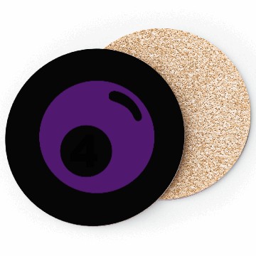 Discover Billiard ball No. 4 - purple - V2 Coasters