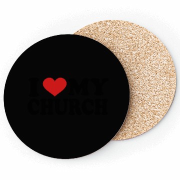 Discover I Love my church Coasters