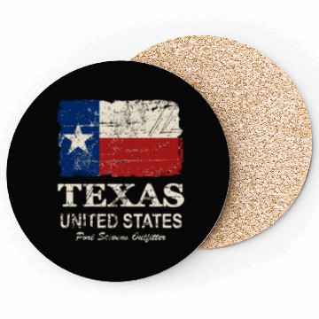 Discover Texas Flag - Vintage Look Coasters