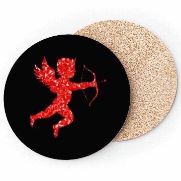 Discover Ruby Martin74 Cupid Silhouette Coasters