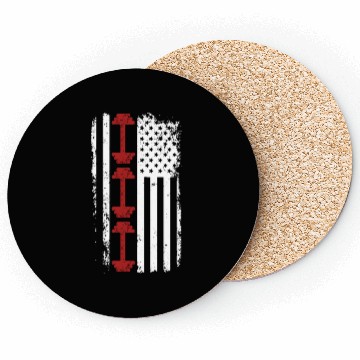 Discover Workout - Awesome american flag Coasters