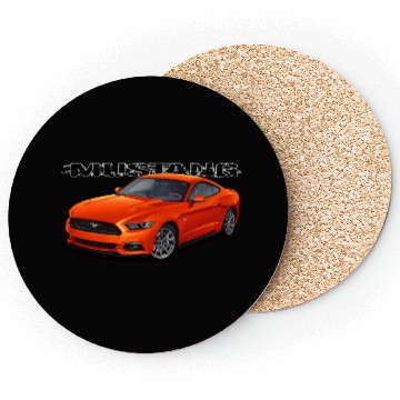Discover Orange Stang Coasters