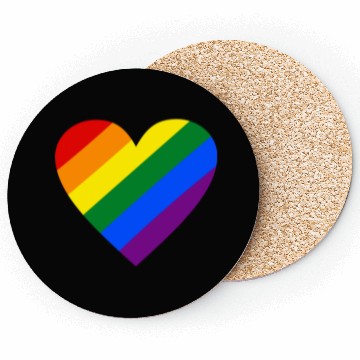 Discover Rainbow Heart Coasters