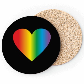 Discover Lgbt rainbow heart, gay heart Coasters