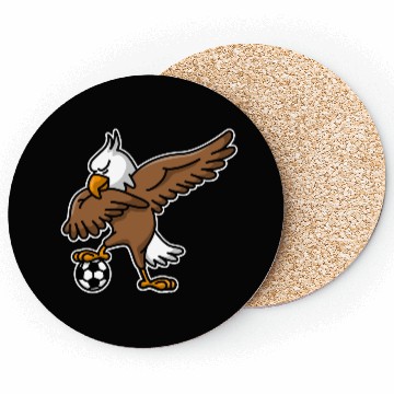 Discover Dabbing dab American Eagle soccer football Coasters
