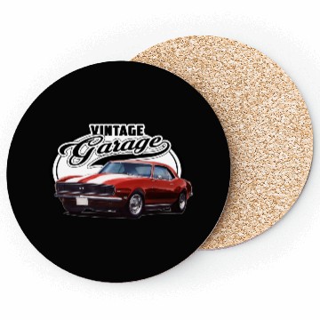 Discover Vintage Camaro Garage Coasters