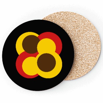 Discover Abstract Geometric Circular Shapes Coasters