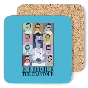 Discover Bob's Burger Eras Tour Coasters, Bob Belcher Vintage Coasters