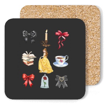 Discover Disneyland Princess Coquette Coasters Belle Coquette Coasters