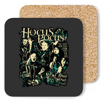 Discover Retro Hocus Pocus  Coasters, Sanderson Sisters Disney Witches Coasters, Vintage Spooky Vibes Coasters