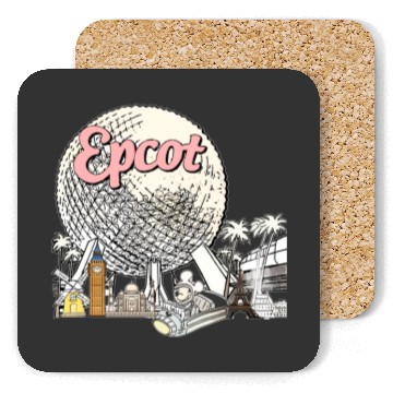 Discover Disney Epcot  Coasters, Epcot World Tour Coasters, Epcot Center 1982 Coasters