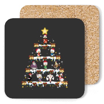 Discover Disney DuckTales Christmas Tree and Lights Coasters