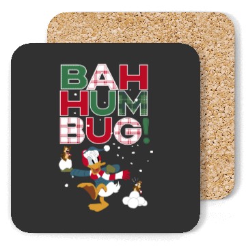 Discover Donald Duck Chip N Dale Bah Humbug Coasters, Funny Disney Christmas Coasters