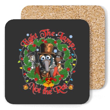 Discover Disney The Muppets Christmas Carol Gonzo And Rizzo Light the Lamp Not the Rat Coasters