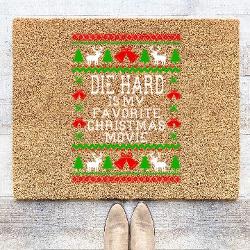 Discover Die Hard Is My Favorite Christmas Movie Coir Doormats