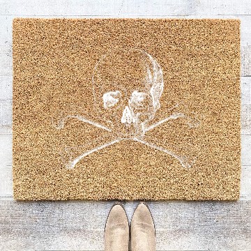 Discover Skull and Crossbones Coir Doormats
