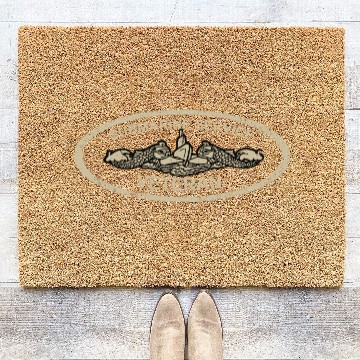 Discover Vintage Us Navy Submarine Service Veteran T Coir Doormats